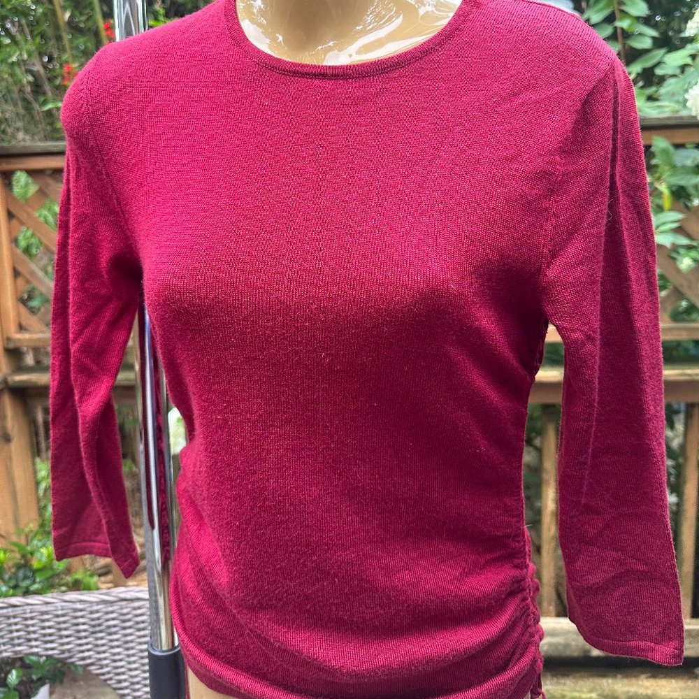 Wine Red Banana Republic Classic Trendy Top